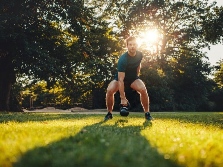 Personal trainer buiten in Baarn